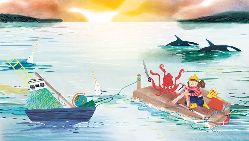 I Want to Build a Seahouse, illustration by Josée Bisaillon (2)