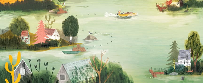 Out into the Big Wide Lake, illustration by Josée Bisaillon (4)