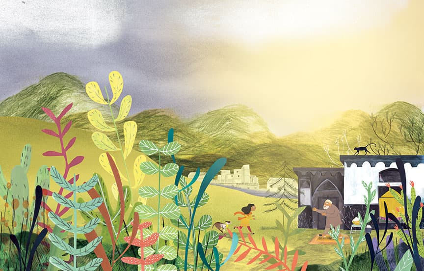Usha and the Stolen Sun, illustration by Josée Bisaillon (5)
