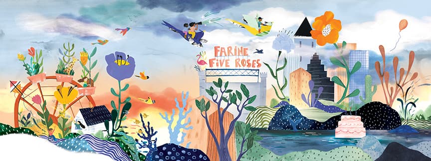 Montreal Children’s Hospital Emergency Department Distraction Room Mural, illustration by Josée Bisaillon (1)