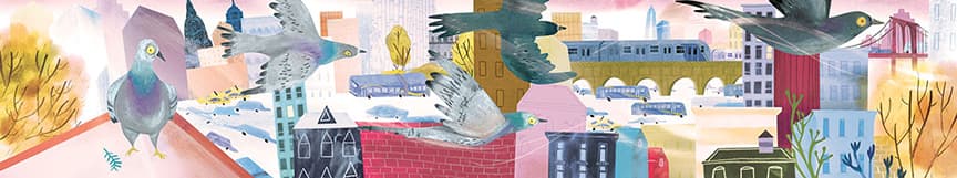 Art Card - NYC View, illustration by Josée Bisaillon (3)