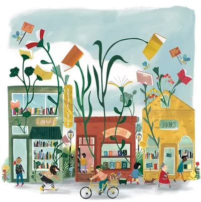 Canadian Independent Bookstore Day, illustration by Josée Bisaillon