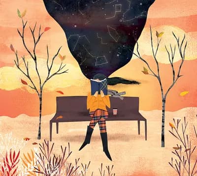 The Reader, illustration by Josée Bisaillon