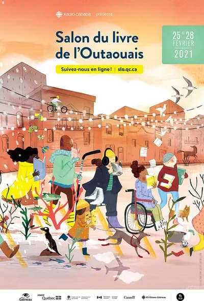 Outaouais Book Fair 2021, illustration by Josée Bisaillon
